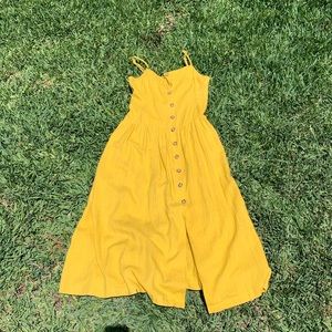 Urban outfitters yellow maxi dress
